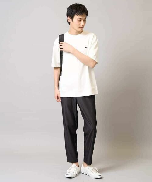 a.v.v / アー・ヴェ・ヴェ カットソー | 【イージーケア/接触冷感】ライトアゼ半袖Ｔシャツ ワンポイント刺繍 | 詳細14