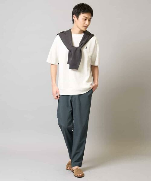 a.v.v / アー・ヴェ・ヴェ カットソー | 【イージーケア/接触冷感】ライトアゼ半袖Ｔシャツ ワンポイント刺繍 | 詳細17