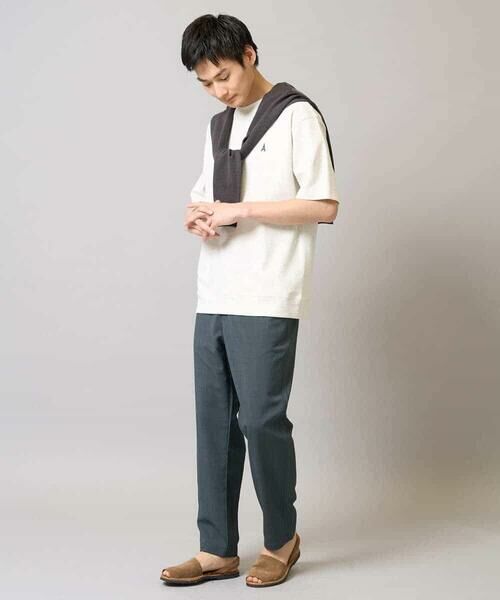 a.v.v / アー・ヴェ・ヴェ カットソー | 【イージーケア/接触冷感】ライトアゼ半袖Ｔシャツ ワンポイント刺繍 | 詳細19