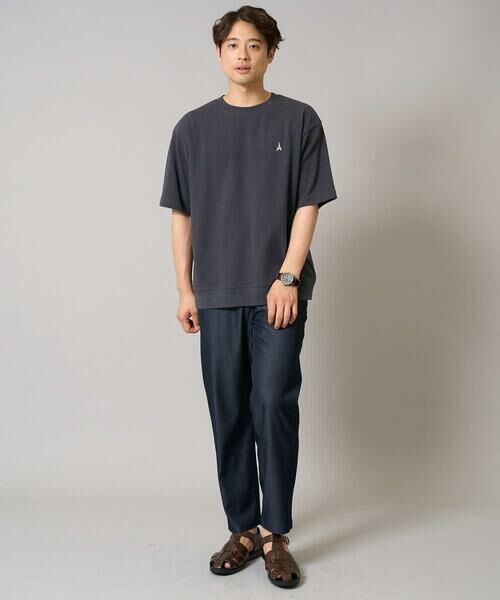 a.v.v / アー・ヴェ・ヴェ カットソー | 【イージーケア/接触冷感】ライトアゼ半袖Ｔシャツ ワンポイント刺繍 | 詳細21