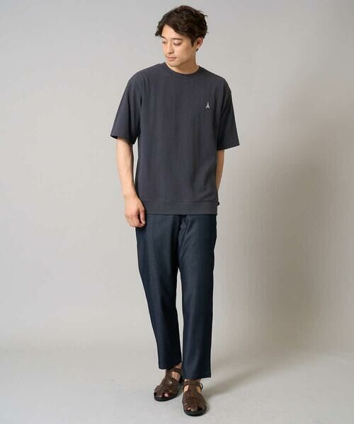 a.v.v / アー・ヴェ・ヴェ カットソー | 【イージーケア/接触冷感】ライトアゼ半袖Ｔシャツ ワンポイント刺繍 | 詳細22