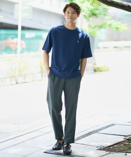 a.v.v / アー・ヴェ・ヴェ カットソー | 【イージーケア/接触冷感】ライトアゼ半袖Ｔシャツ ワンポイント刺繍 | 詳細8