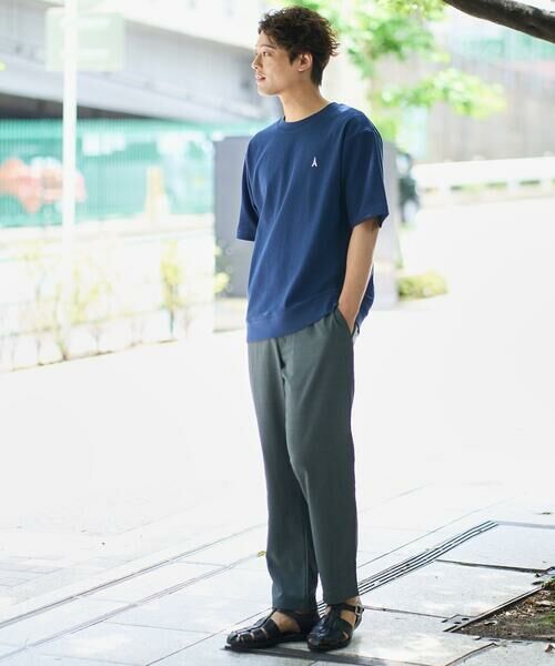 a.v.v / アー・ヴェ・ヴェ カットソー | 【イージーケア/接触冷感】ライトアゼ半袖Ｔシャツ ワンポイント刺繍 | 詳細9