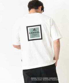 a.v.v / アー・ヴェ・ヴェ カットソー | 【KANGOL】スクエアプリントワイドシルエットTシャツ
