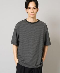 a.v.v / アー・ヴェ・ヴェ カットソー | 【接触冷感】細ボーダーセミワイドシルエットTシャツ