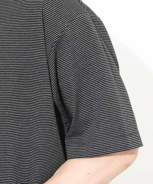 a.v.v / アー・ヴェ・ヴェ カットソー | 【接触冷感】細ボーダーセミワイドシルエットTシャツ | 詳細28