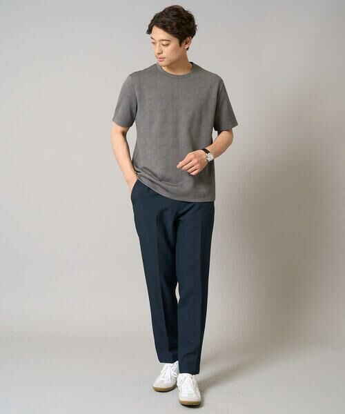 a.v.v / アー・ヴェ・ヴェ チノ・ワークパンツ | 【洗濯機で洗える/ストレッチ】メランジストレッチイージースラックス | 詳細4