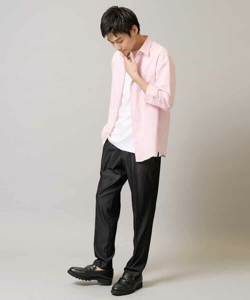 a.v.v / アー・ヴェ・ヴェ チノ・ワークパンツ | 【イージーケア/接触冷感】スマートシャンブレー フルレングス スラックス（セットアップ対応/S〜XL展開） | 詳細17