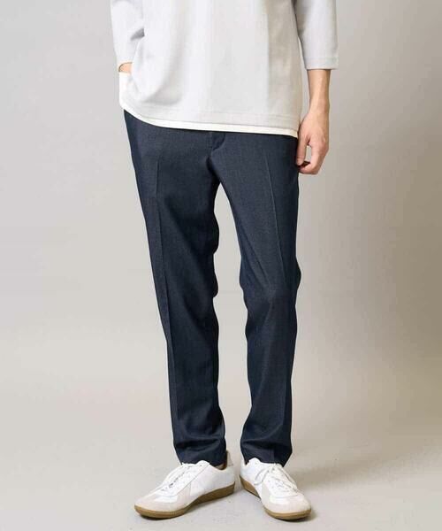 a.v.v / アー・ヴェ・ヴェ チノ・ワークパンツ | 【イージーケア/接触冷感】スマートシャンブレー フルレングス スラックス（セットアップ対応/S〜XL展開） | 詳細21