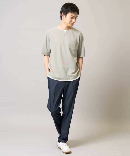 a.v.v / アー・ヴェ・ヴェ チノ・ワークパンツ | 【イージーケア/接触冷感】スマートシャンブレー フルレングス スラックス（セットアップ対応/S〜XL展開） | 詳細7