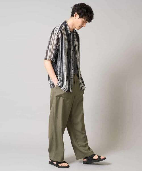 a.v.v / アー・ヴェ・ヴェ その他パンツ | 【イージーケア/速乾/接触冷感】メランジイージーベイカーパンツ | 詳細3