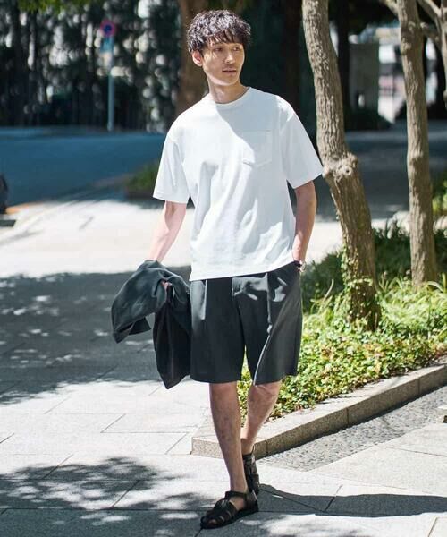 a.v.v / アー・ヴェ・ヴェ ショート・ハーフ・半端丈パンツ | 【イージーケア/接触冷感】ワンタックハーフパンツ/リライト夏2【吸水速乾/UVカット】 | 詳細23