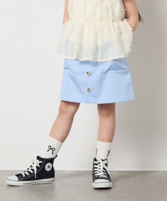 a.v.v / アー・ヴェ・ヴェ ミニ・ひざ丈スカート | [120-130]ベイカーポケットスカート