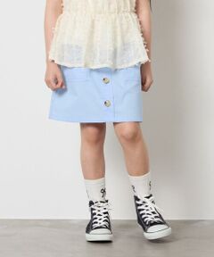 a.v.v / アー・ヴェ・ヴェ ミニ・ひざ丈スカート | [160]ベイカーポケットスカート