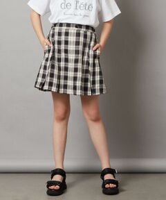 a.v.v / アー・ヴェ・ヴェ ミニ・ひざ丈スカート | [100-130]【インパン付】タックプリーツスカート