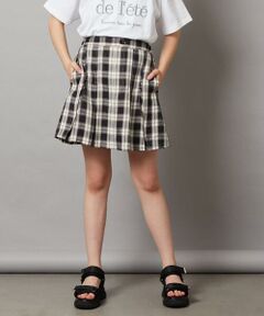 a.v.v / アー・ヴェ・ヴェ ミニ・ひざ丈スカート | [160]【インパン付】タックプリーツスカート