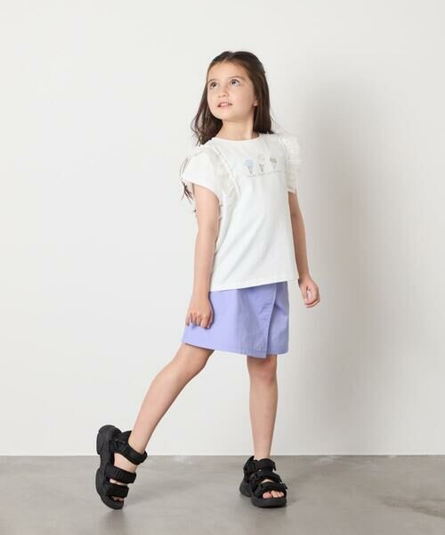 a.v.v / アー・ヴェ・ヴェ カットソー | 【接触冷感/ジメジメ対策/安心の綿100％】[100-150]肩フリルモチーフＴシャツ | 詳細19