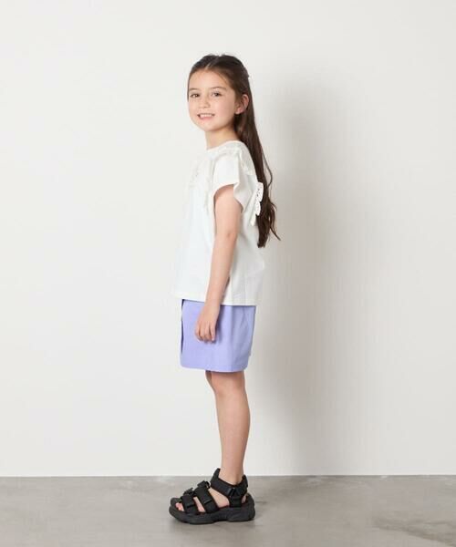 a.v.v / アー・ヴェ・ヴェ カットソー | 【接触冷感/ジメジメ対策/安心の綿100％】[100-150]肩フリルモチーフＴシャツ | 詳細20