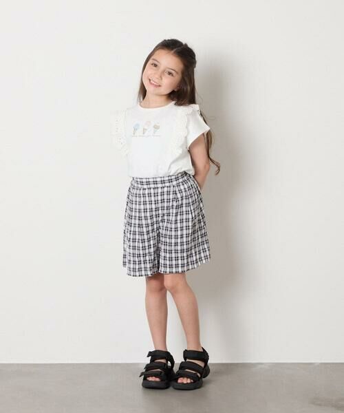 a.v.v / アー・ヴェ・ヴェ カットソー | 【接触冷感/ジメジメ対策/安心の綿100％】[100-150]肩フリルモチーフＴシャツ | 詳細22