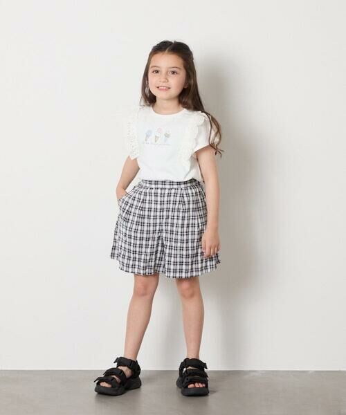 a.v.v / アー・ヴェ・ヴェ カットソー | 【接触冷感/ジメジメ対策/安心の綿100％】[100-150]肩フリルモチーフＴシャツ | 詳細24