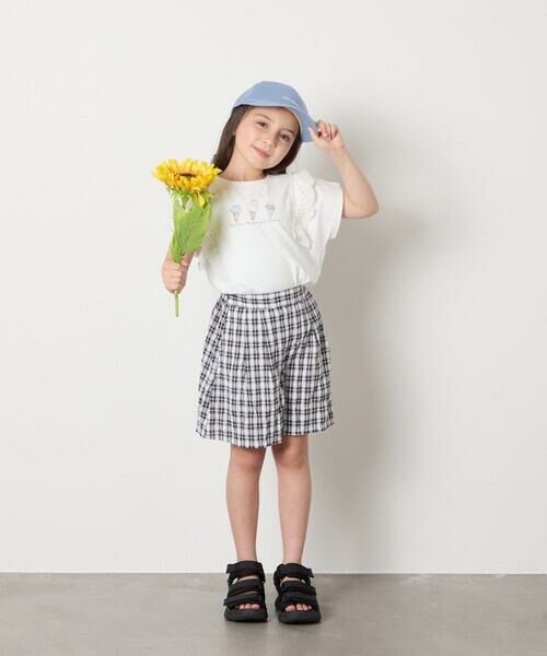 a.v.v / アー・ヴェ・ヴェ カットソー | 【接触冷感/ジメジメ対策/安心の綿100％】[100-150]肩フリルモチーフＴシャツ | 詳細27