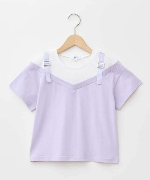 a.v.v / アー・ヴェ・ヴェ カットソー | 【接触冷感/ジメジメ対策】[100-160]バックル付きイレイヤード風Ｔシャツ | 詳細26