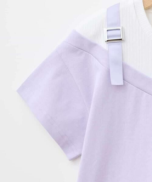 a.v.v / アー・ヴェ・ヴェ カットソー | 【接触冷感/ジメジメ対策】[100-160]バックル付きイレイヤード風Ｔシャツ | 詳細30