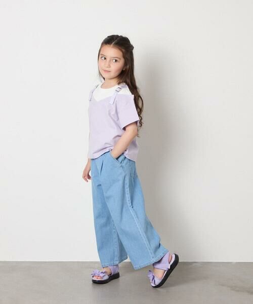 a.v.v / アー・ヴェ・ヴェ カットソー | 【接触冷感/ジメジメ対策】[100-160]バックル付きイレイヤード風Ｔシャツ | 詳細4