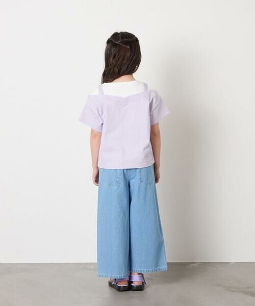 a.v.v / アー・ヴェ・ヴェ カットソー | 【接触冷感/ジメジメ対策】[100-160]バックル付きイレイヤード風Ｔシャツ | 詳細9