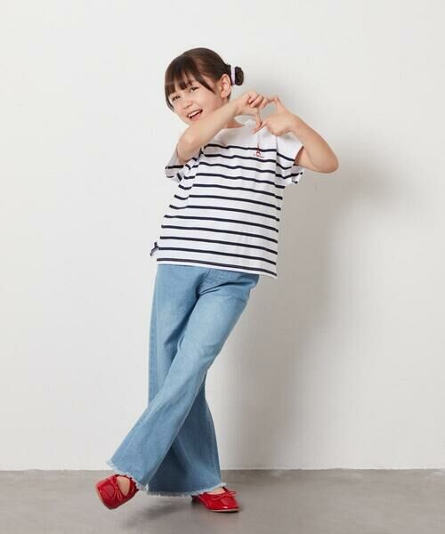 a.v.v / アー・ヴェ・ヴェ カットソー | 【接触冷感】[110-130]ボーダーTシャツ | 詳細3