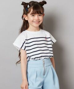 a.v.v / アー・ヴェ・ヴェ カットソー | 【接触冷感】[140-150]ボーダーTシャツ