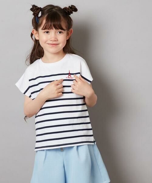 a.v.v / アー・ヴェ・ヴェ カットソー | 【接触冷感】[140-150]ボーダーTシャツ | 詳細2