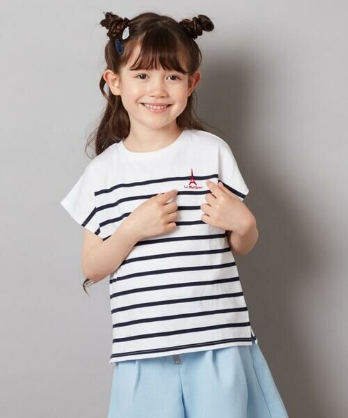 a.v.v / アー・ヴェ・ヴェ カットソー | 【接触冷感】[140-150]ボーダーTシャツ | 詳細3