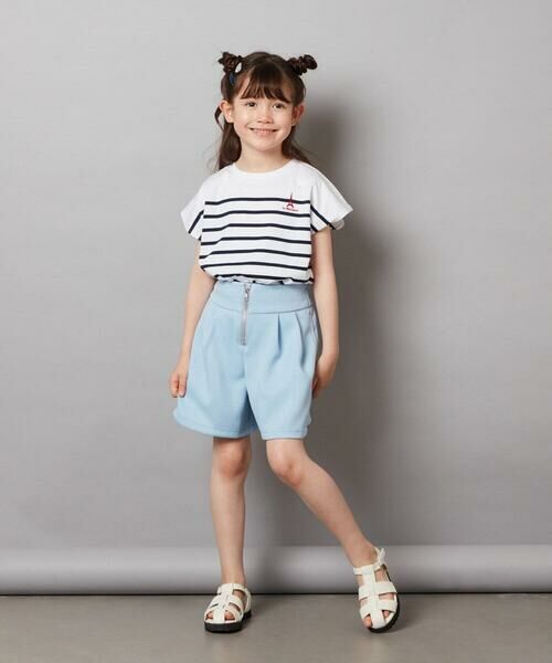 a.v.v / アー・ヴェ・ヴェ カットソー | 【接触冷感】[140-150]ボーダーTシャツ | 詳細8