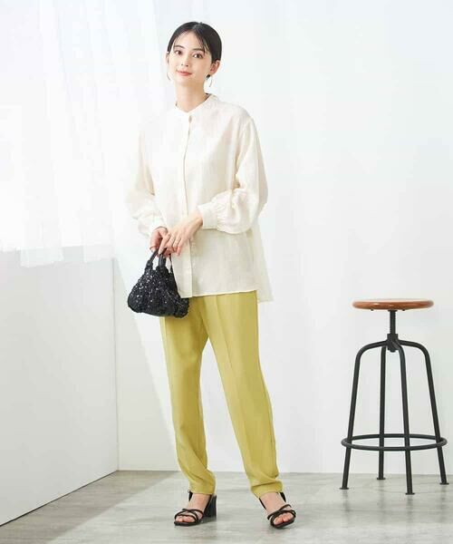 a.v.v / アー・ヴェ・ヴェ シャツ・ブラウス | シアー楊柳ブラウス | 詳細1