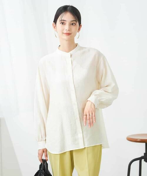 a.v.v / アー・ヴェ・ヴェ シャツ・ブラウス | シアー楊柳ブラウス | 詳細12