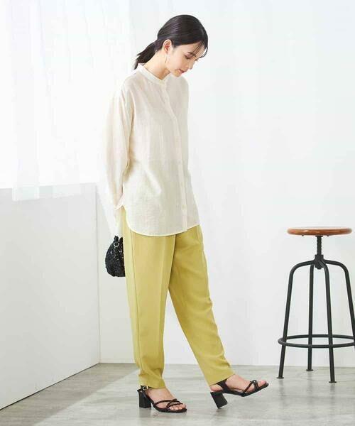 a.v.v / アー・ヴェ・ヴェ シャツ・ブラウス | シアー楊柳ブラウス | 詳細3