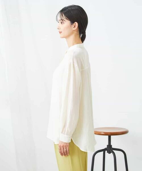 a.v.v / アー・ヴェ・ヴェ シャツ・ブラウス | シアー楊柳ブラウス | 詳細5
