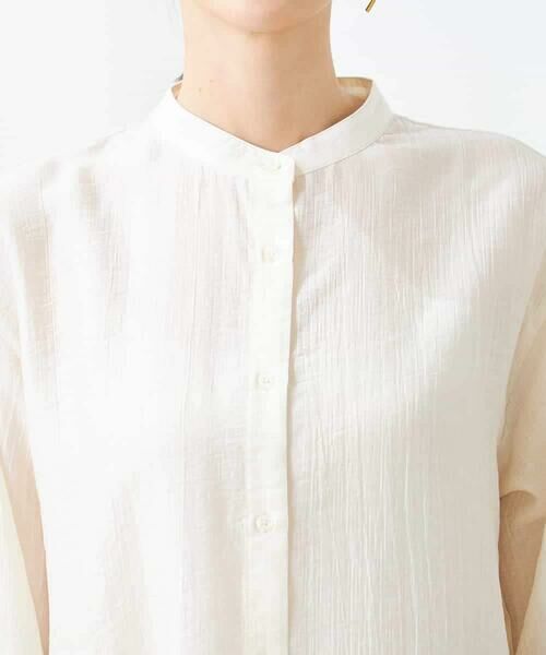 a.v.v / アー・ヴェ・ヴェ シャツ・ブラウス | シアー楊柳ブラウス | 詳細7