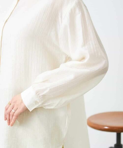 a.v.v / アー・ヴェ・ヴェ シャツ・ブラウス | シアー楊柳ブラウス | 詳細8