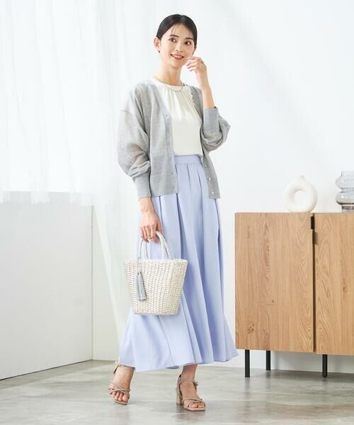 a.v.v / アー・ヴェ・ヴェ カーディガン・ボレロ | シアーVネックカーディガン | 詳細13