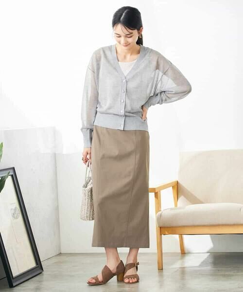 a.v.v / アー・ヴェ・ヴェ カーディガン・ボレロ | シアーVネックカーディガン | 詳細2