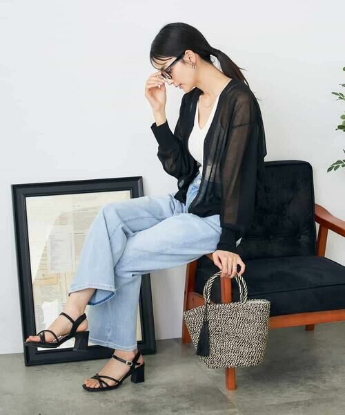 a.v.v / アー・ヴェ・ヴェ カーディガン・ボレロ | シアーVネックカーディガン | 詳細26