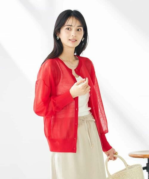 a.v.v / アー・ヴェ・ヴェ カーディガン・ボレロ | 【2WAY】シアークルーネックカーディガン | 詳細1