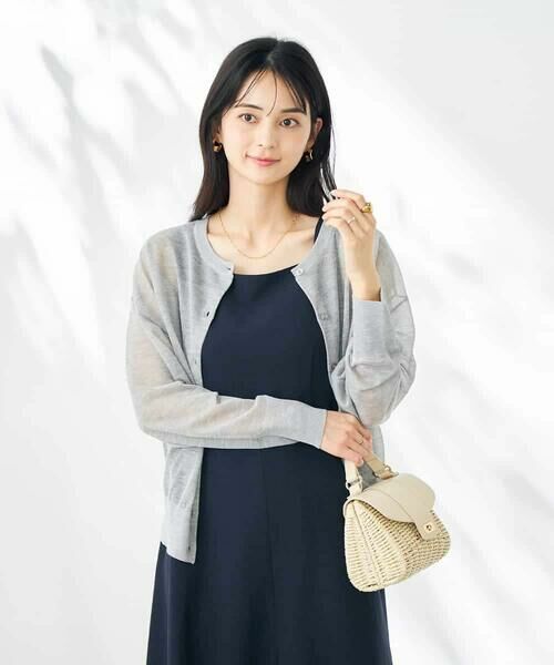 a.v.v / アー・ヴェ・ヴェ カーディガン・ボレロ | 【2WAY】シアークルーネックカーディガン | 詳細12