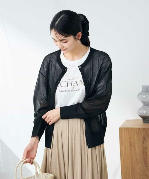 a.v.v / アー・ヴェ・ヴェ カーディガン・ボレロ | 【2WAY】シアークルーネックカーディガン | 詳細24