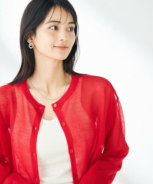 a.v.v / アー・ヴェ・ヴェ カーディガン・ボレロ | 【2WAY】シアークルーネックカーディガン | 詳細5