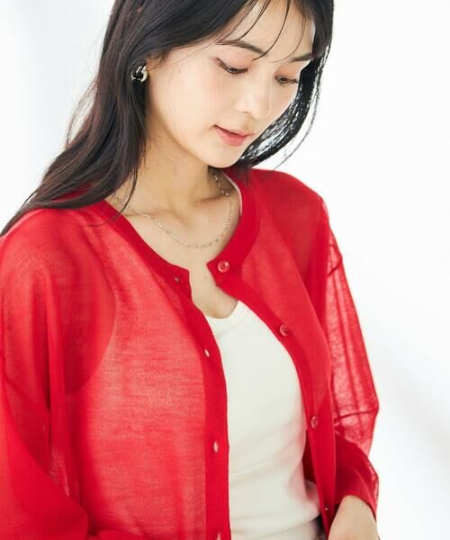 a.v.v / アー・ヴェ・ヴェ カーディガン・ボレロ | 【2WAY】シアークルーネックカーディガン | 詳細6