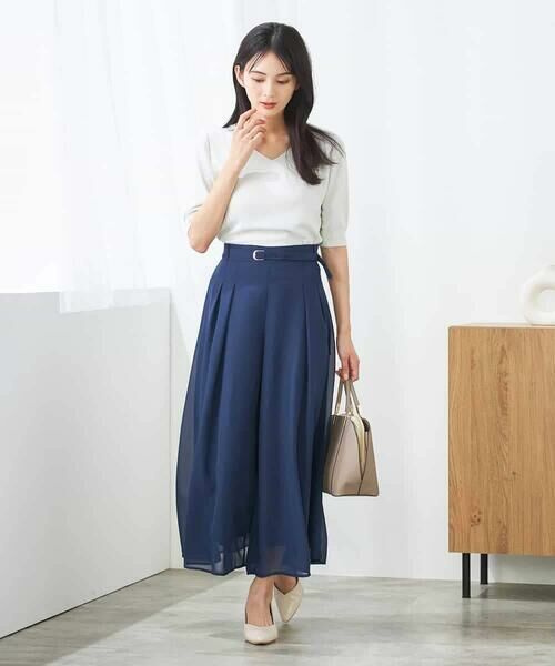 a.v.v / アー・ヴェ・ヴェ ニット・セーター | 【接触冷感】ラメVネックパフスリーブニット | 詳細11