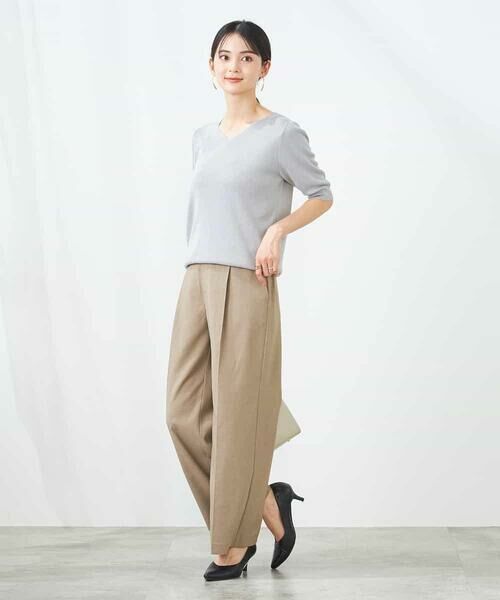 a.v.v / アー・ヴェ・ヴェ ニット・セーター | 【接触冷感】ラメVネックパフスリーブニット | 詳細17